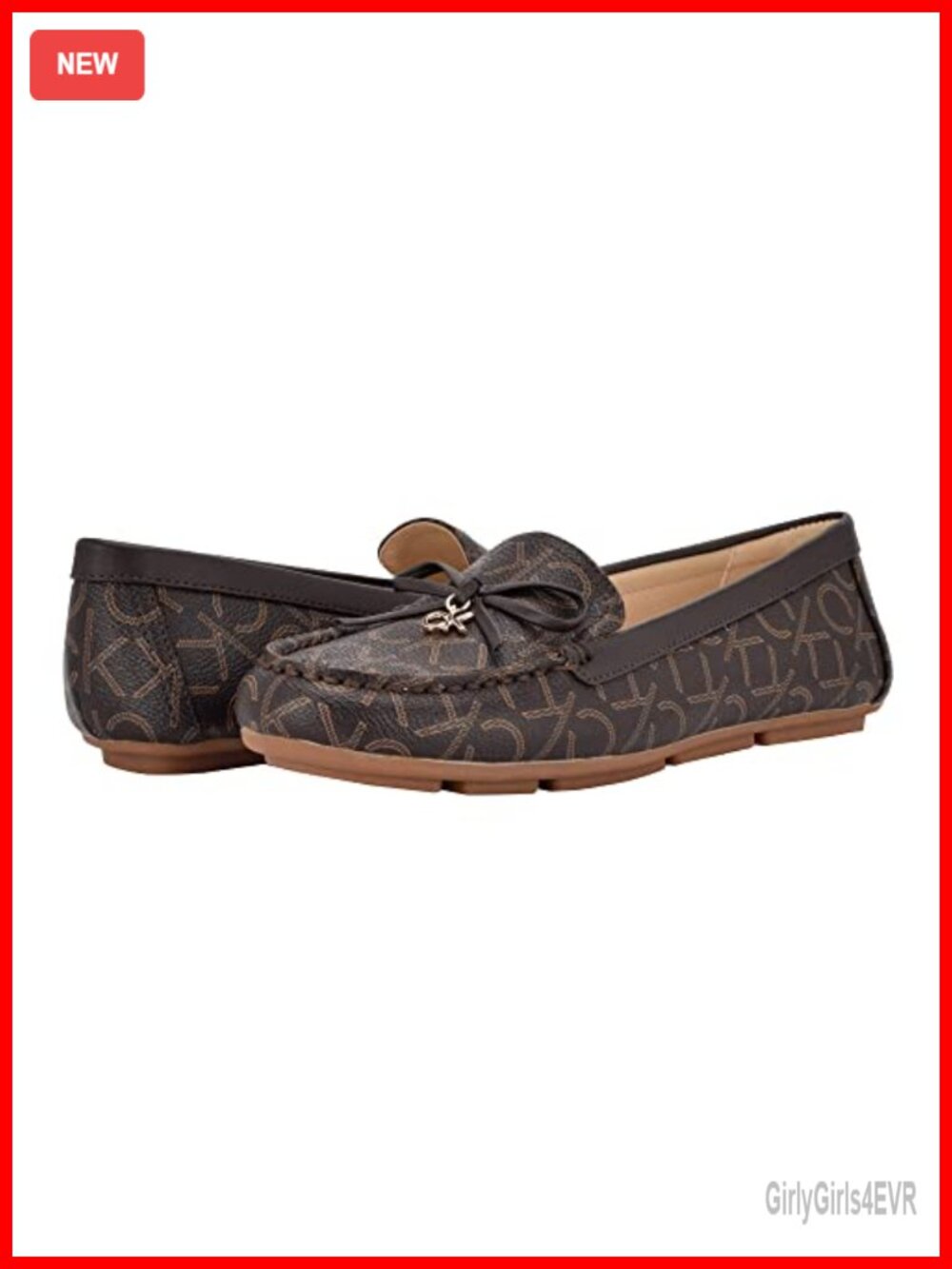 Faux Leather Round Toe Loafers with Bow Detail Slip-On
